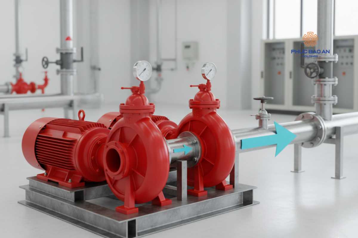 Hệ thống bơm chữa cháy lắp song song (Tăng lưu lượng)