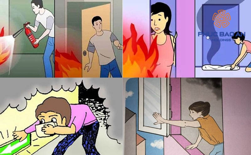 Cảnh báo cho mọi người xung quanh về đám cháy