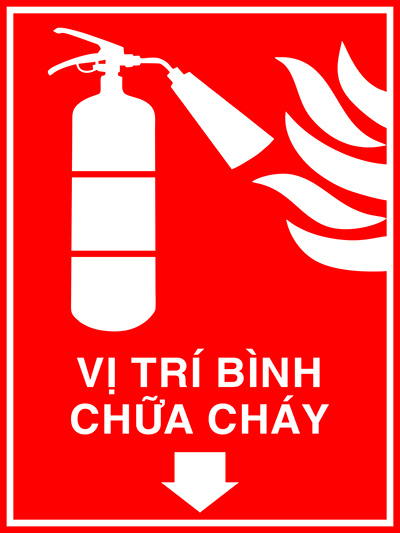 Ký hiệu vị trí thiết bị chữa cháy