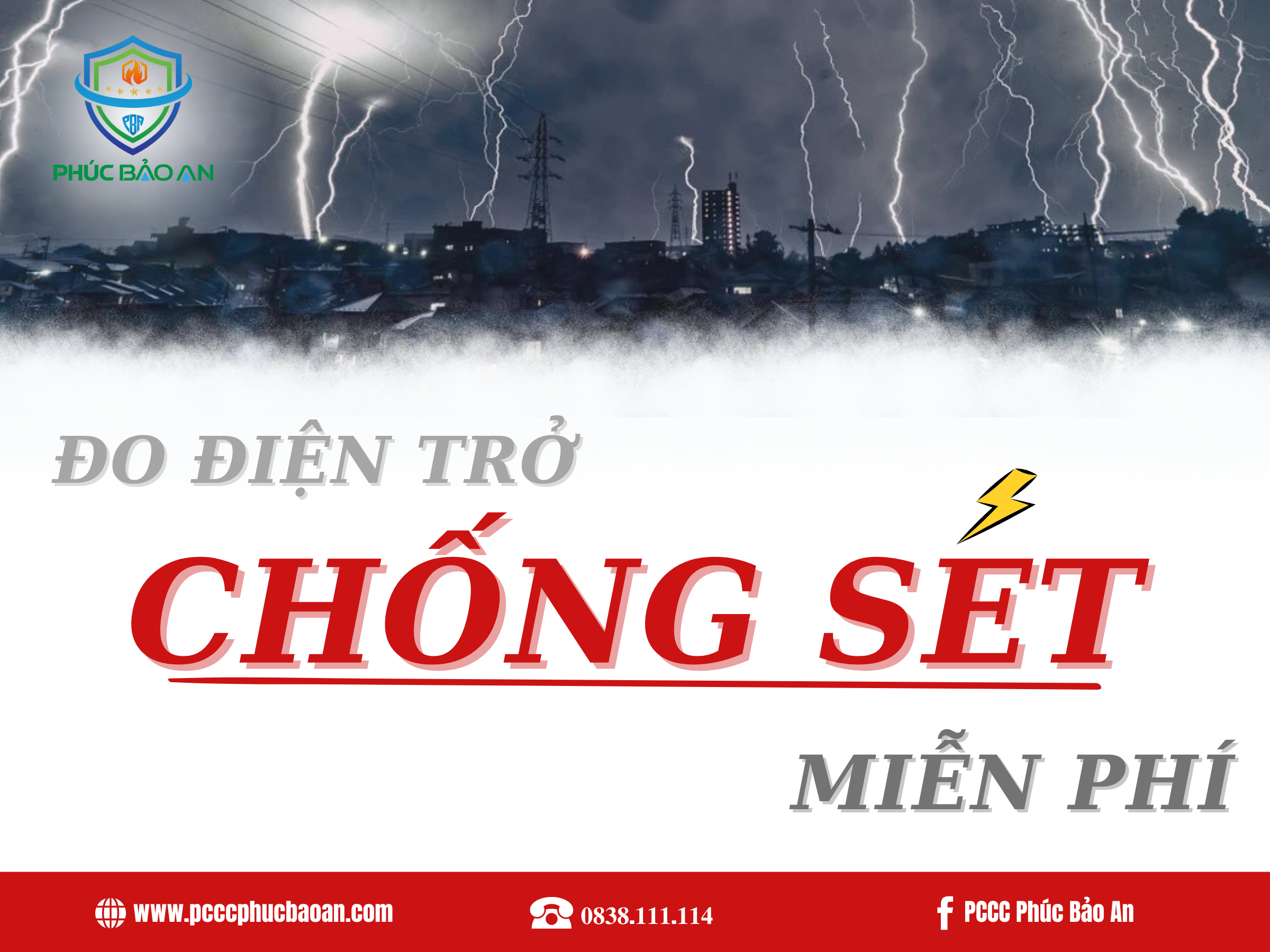 Đo điện trở chống sét MIỄN PHÍ cho doanh nghiệp. Chiến dịch "An toàn đi qua giông bão" 2024.