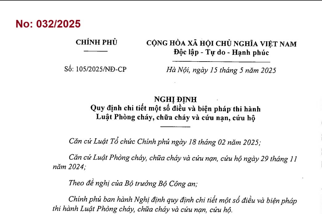 6 điểm mới của Nghị định 105/2025/NĐ-CP về PCCC