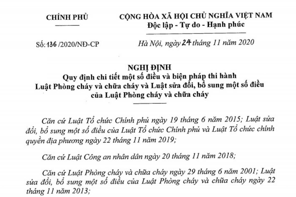 Nghị định 136/2020/NĐ-CP là gì? Vai trò và phạm vi áp dụng