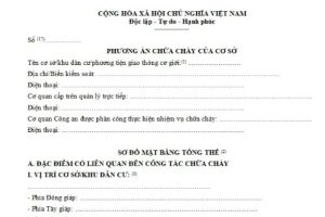 Mẫu Phương Án Chữa Cháy Cơ Sở và Hướng Dẫn Chi Tiết Cách Lập