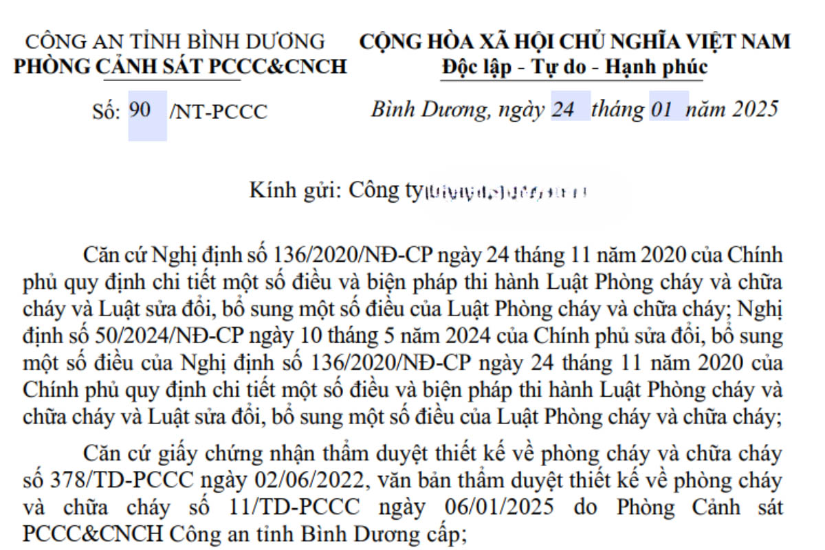 Hệ thống báo cháy và chữa cháy hoạt động không đồng bộ