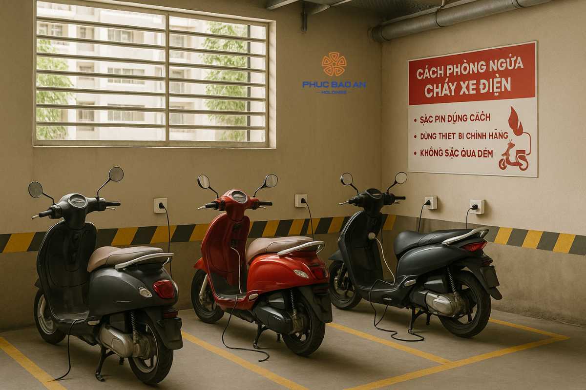 Cách phòng ngừa cháy xe điện