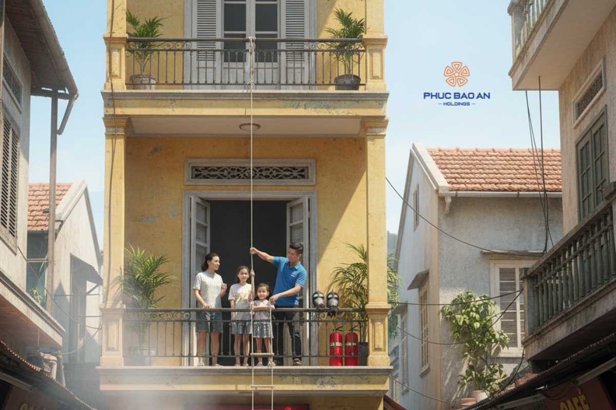 Phòng chống cháy nổ và thoát hiểm an toàn cho nhà ống