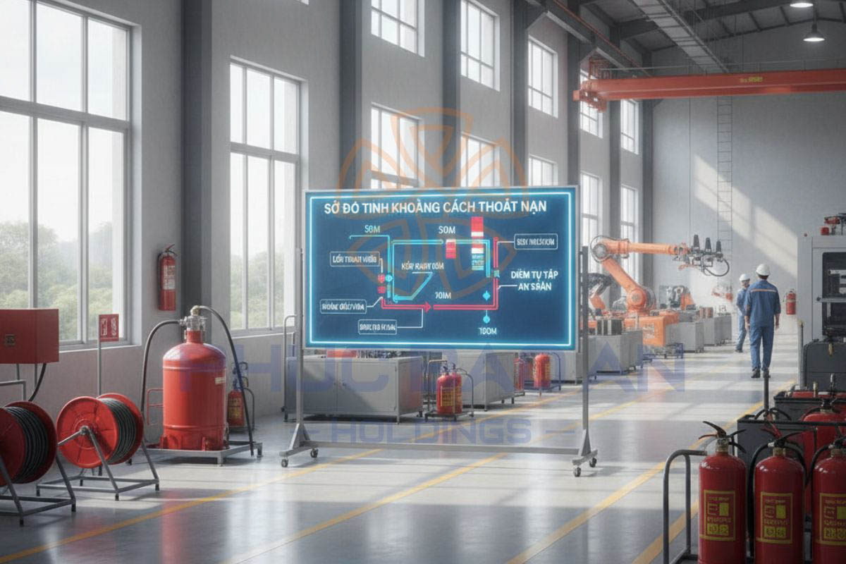 Tổng quan về khoảng cách thoát nạn trong nhà xưởng