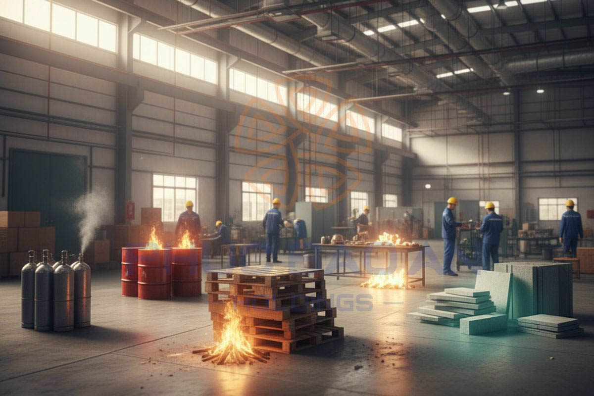 Phân hạng nguy hiểm cháy nổ từ A đến E: Bảng & Cách xác định