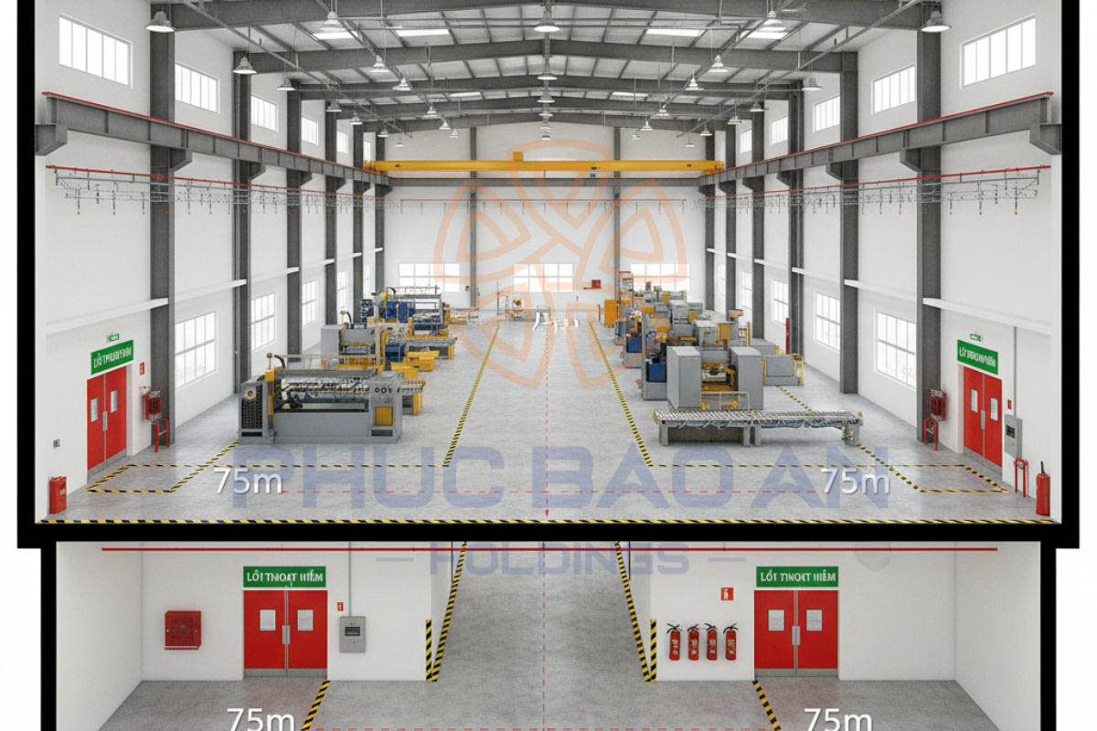 Căn cứ pháp lý điều chỉnh cửa thoát nạn trong nhà xưởng