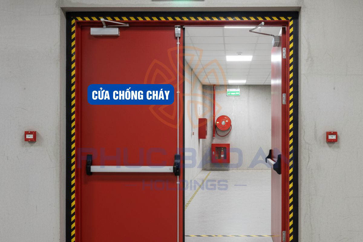 Chiều mở cửa, cơ cấu đóng/mở và các loại cửa được phép sử dụng