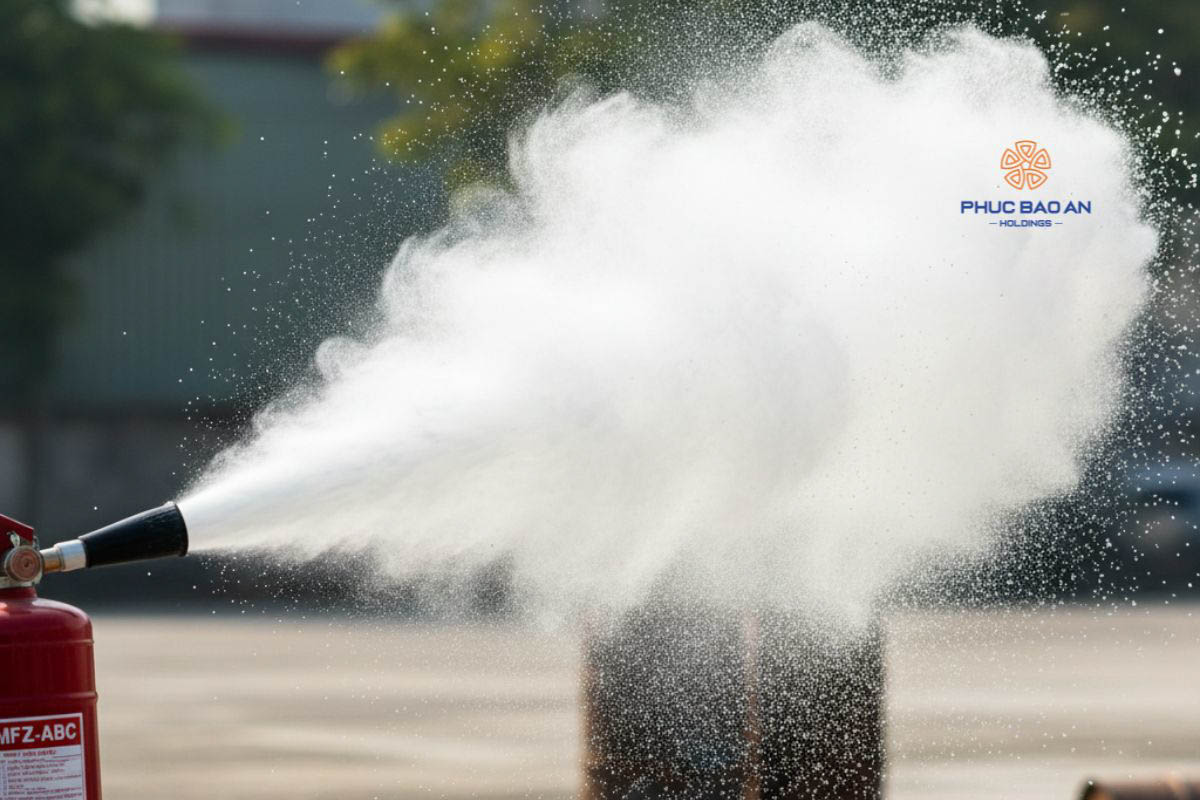 Nguyên lý hoạt động của bình chữa cháy bột
