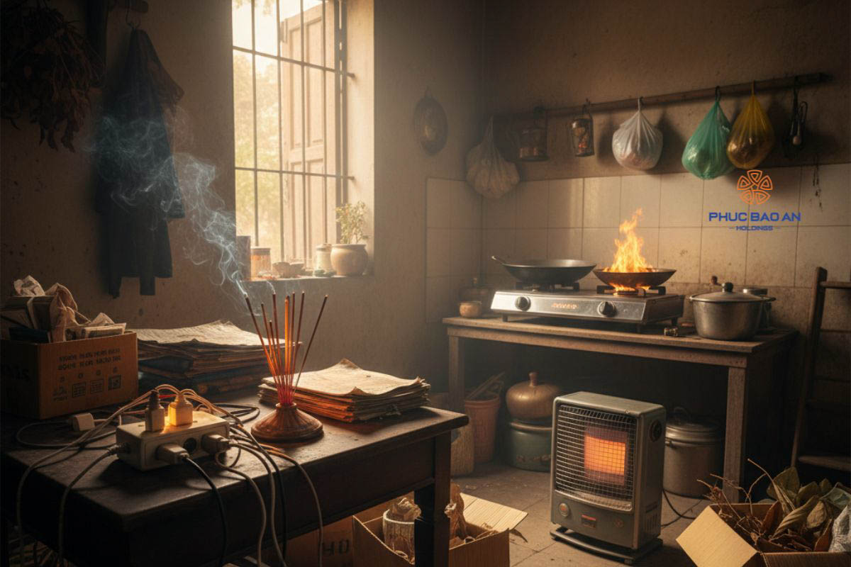 Tam giác cháy – Ba yếu tố gây cháy