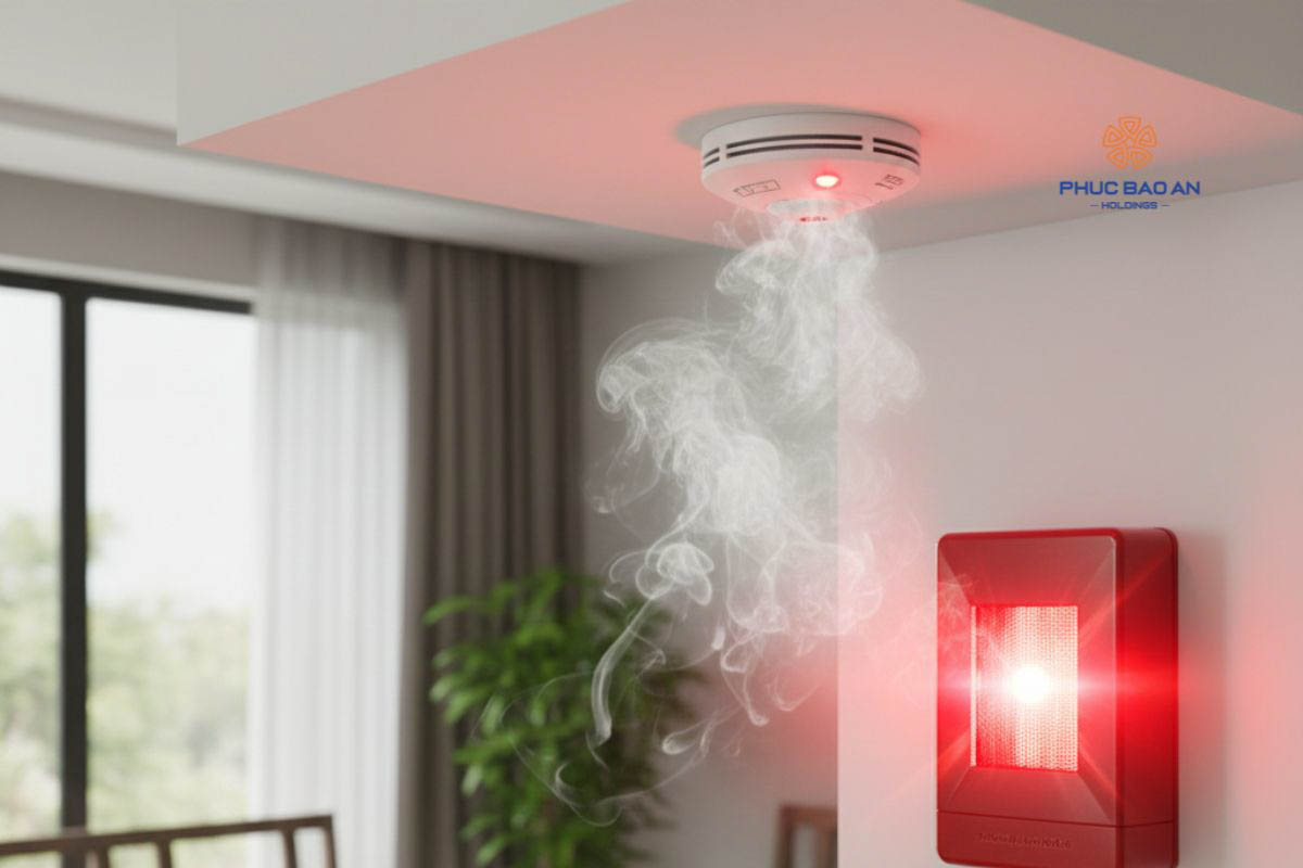 Nguyên lý hoạt động của hệ thống báo cháy gia đình